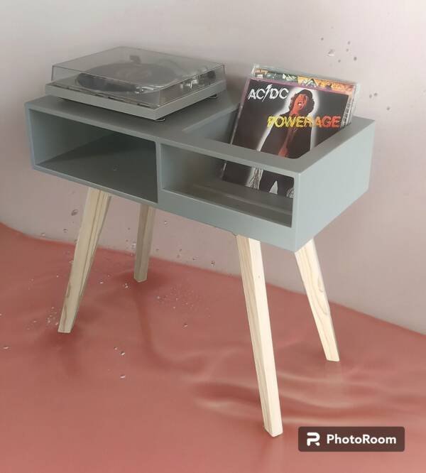 Modern Turntable & Vinyl Unit - Image 2