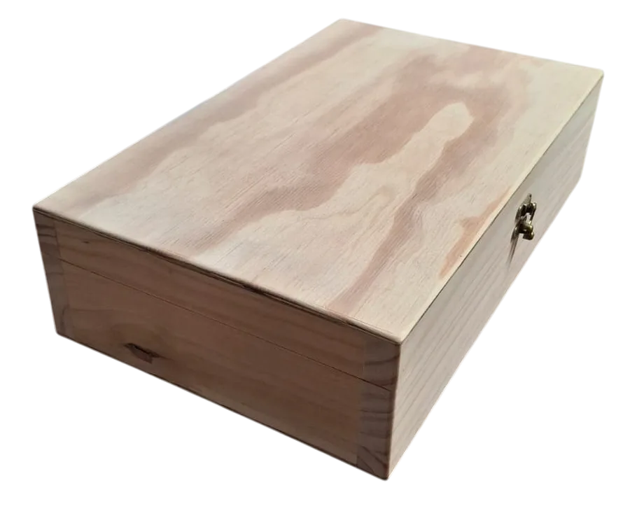 wine gift box with hinged lid